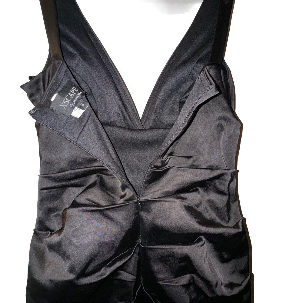 XScape Joanna Chen Satin Dress Rushed Sexy Hoco Cocktail Body Con Women's 8 - Picture 3 of 12